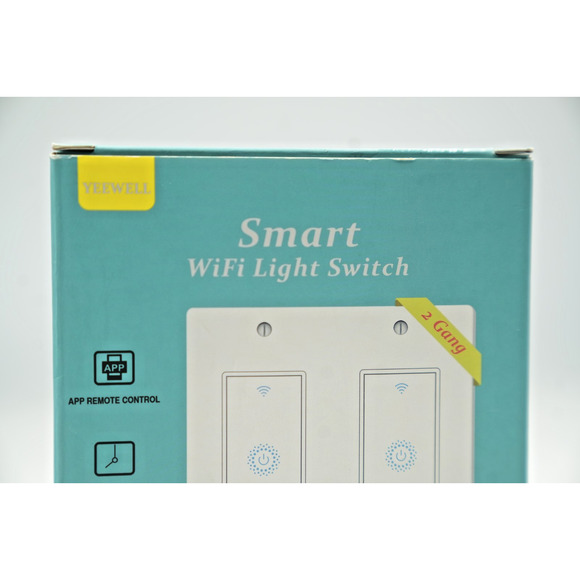 Smart WiFi Light Switch 2 Gang Works with Amazon Alexa - Yeewell - Picture 7 of 7